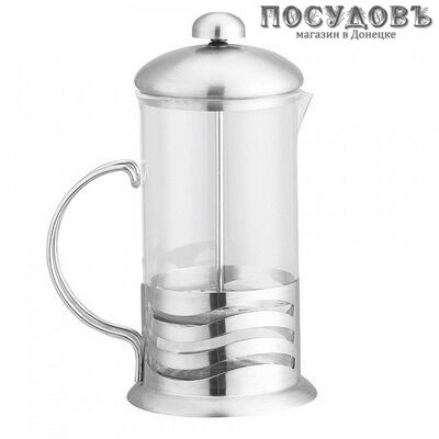 Webber BE-3124/60, френч-пресс с фильтром из нержавеющей стали, 600 мл, стекло закаленное, Россия, в упаковке 1 шт