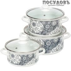 КМК День и ночь-1-экстра набор посуды, сталь эмалированная, 6 пр.