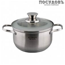 ZEIDAN Z-50284 кастрюля с крышкой 4,0 л, Ø200 мм, сталь нержавеющая, пятислойное дно