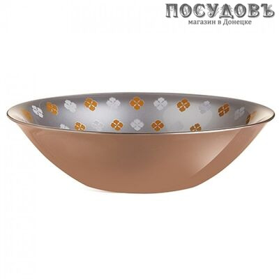 Luminarc Loft Abacco L1075 салатник, стекло упрочненное, цвет бронзовый, Ø165 мм, Франция 1 шт.