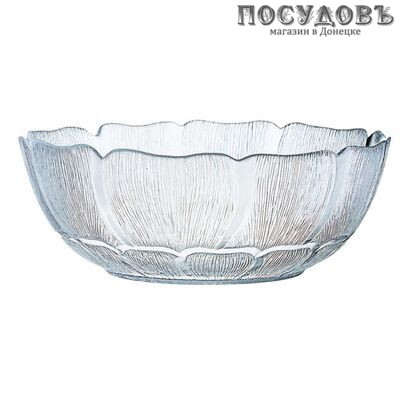 Luminarc Fleur D9070 салатник, стекло упрочненное, цвет прозрачный, Ø230 мм, Франция 1 шт.