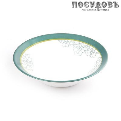 Luminarc Orbea N0631 салатник, стекло упрочненное, цвет белый с рисунком, Ø180 мм, Франция 1 шт.