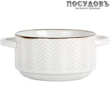 Коралл Bianco ST2318 бульонница, Ø130×70 мм, 500 мл, керамика 1 шт.