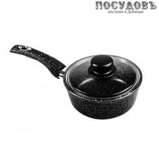 Горница кш1811аг Гранит ковш с крышкой 1,5 л, алюминий литой, Ø180 мм, гранитное покрытие, 2 пр.