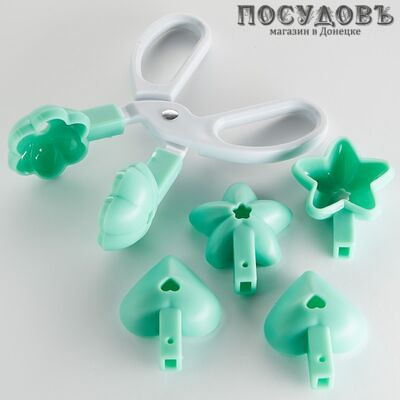 Webber BE-0426 пресс для формирования кейк-попсов, 160×80 мм, пластик, мятный цвет 4 пр.