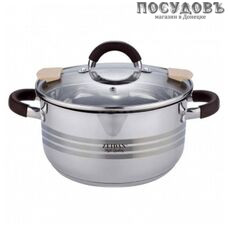 ZEIDAN Z-50290 кастрюля с крышкой 3,8 л, Ø200 мм, сталь нержавеющая, трехслойное, капсульное дно