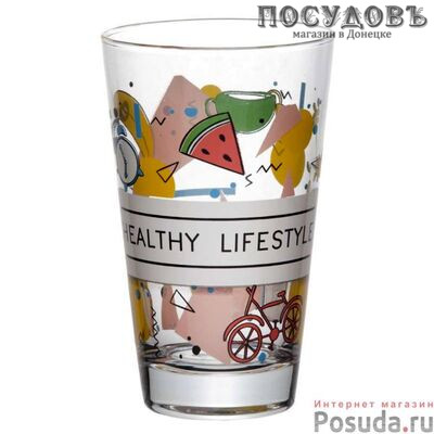Pasabahce Хэлфи Лайфстайл 42877SLBD1, стакан 395 мл, стекло, без упаковки 1 шт.