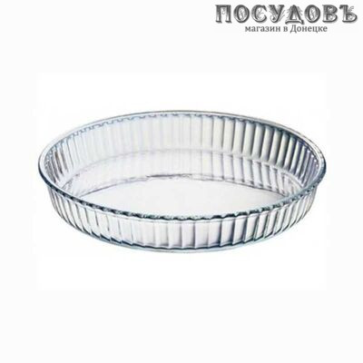 Borcam 59014SL, круглая форма для выпечки, жаропрочное стекло, Ø320×50 мм, 2 950 мл, Турция 1 шт