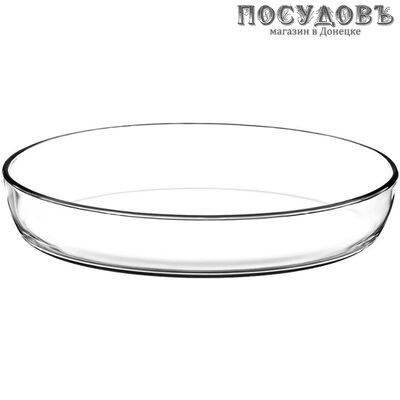 Borcam 59074, овальная форма, стекло жаропрочное, 345×248×64 мм, 3200 мл, Турция 1 шт.