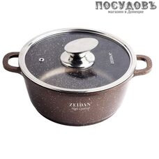 ZEIDAN Z-50308 кастрюля с крышкой 7,8 л, Ø280 мм, алюминий литой, мраморное покрытие