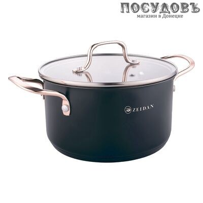 ZEIDAN Z-50327 кастрюля с крышкой 2,1 л, Ø160 мм, сталь нержавеющая, трехслойное дно