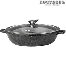 LARA Rio LR02-211 сотейник с крышкой, 2,9 л, Ø240×75 мм, алюминиевый сплав EN601, мраморное покрытие LARA Rio LR02-211 сотейник с крышкой, 2,9 л, Ø240×75 мм, алюминиевый сплав EN601, мраморное покрытие