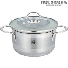 MercuryHaus MC-6051 кастрюля с крышкой 0,7 л, Ø120 мм, сталь нержавеющая 18/10