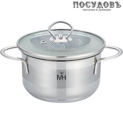 MercuryHaus MC-6051 кастрюля с крышкой 0,7 л, Ø120 мм, сталь нержавеющая 18/10