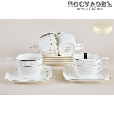 Коралл Снежная королева CS507009-A GIFT набор чайный, керамика, в подарочной упаковке 12 пр.