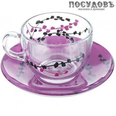 Luminarc Kashima Purple N3627 набор чайный, стекло упрочненное 12 пр.
