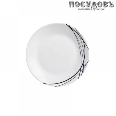 Luminarc Domitille Noir P3371 тарелка десертная, Ø180 мм, стекло упрочненное