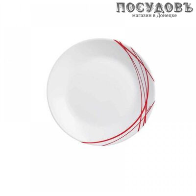 Luminarc Domitille Rouge P3349 тарелка десертная, Ø180 мм, стекло упрочненное