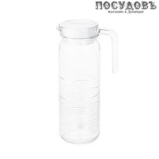 Luminarc Dona Circle Q4011, кувшин с крышкой 1000 мл, стекло упрочненное