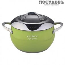 ZEIDAN Z50339-01 кастрюля с крышкой 3,6 л, Ø200 мм, сталь нержавеющая, цвет зеленый