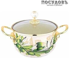 ZEIDAN Z80109-02 кастрюля с крышкой 2 л, Ø160 мм, сталь углеродистая, эмалированное трехслойное покрытие