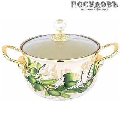 ZEIDAN Z80109-02 кастрюля с крышкой 2 л, Ø160 мм, сталь углеродистая, эмалированное трехслойное покрытие