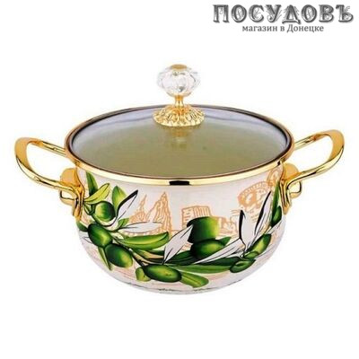 ZEIDAN Z80110-01 кастрюля с крышкой 3,0 л, Ø180 мм, сталь эмалированная