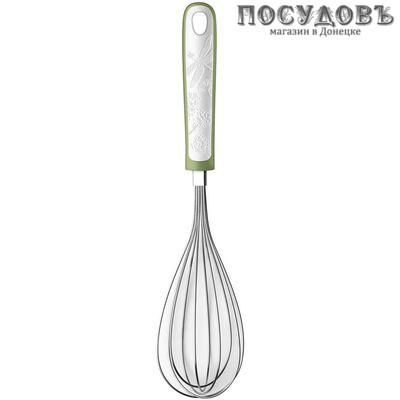 HITT Botanica H-BO102, венчик, 280 мм, сталь нержавеющая, цвет зеленый с белым
