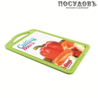 Dunya 10821 доска разделочная, полипропилен 176×280×7 мм, цвет салатный