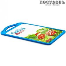 Dunya 10822 доска разделочная, полипропилен 196×314×7 мм, цвет голубой