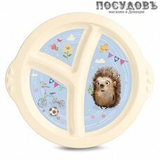 Бытпласт 431315607 тарелка детская, полипропилен, цвет бежевый