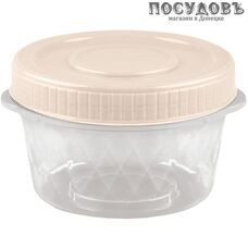 Phibo Кристалл 431106322 банка для хранения с крышкой, полипропилен, 130×120×110 мм, 600 мл