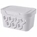 Бытпласт Deluxe 433233514 ящик с крышкой, полипропилен, 189×132×110 мм, 1,9 л, серый, светло-серый