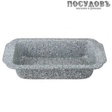 Klausberg KB-7378, прямоугольная форма для выпечки, углеродистая сталь, мраморное покрытие, 285×148×52 мм в упаковке 1 шт
