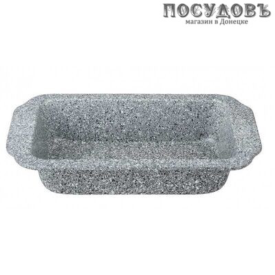 Klausberg KB-7378, прямоугольная форма для выпечки, углеродистая сталь, мраморное покрытие, 285×148×52 мм в упаковке 1 шт