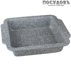 Klausberg KB-7380, квадратная форма для выпечки, углеродистая сталь, мраморное покрытие, 303×267×42 мм в упаковке 1 шт