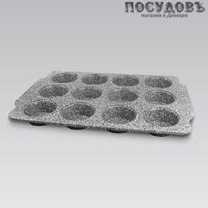 Maestro MR-1128-12 форма для выпечки, сталь углеродистая, мраморное покрытие, 380×260×30 мм