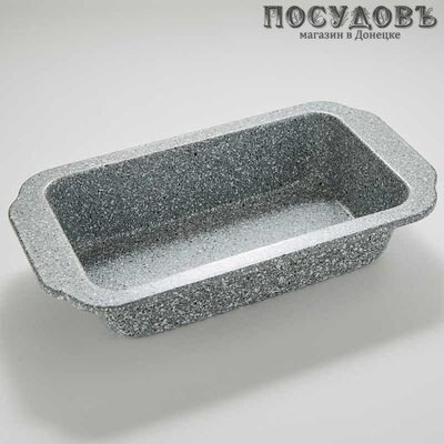 Webber "Marble" BE-4372N-1, прямоугольная форма для выпечки хлеба, углеродистая сталь, мраморное покрытие, 310×17×60 мм, Россия 1 шт