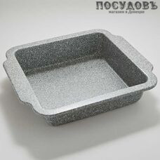 Webber "Marble" BE-4374N, квадратная форма для выпечки, углеродистая сталь, мраморное покрытие, 300×270×60 мм, Россия 1 шт