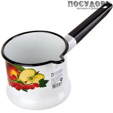КМК 90104-072/4 ковш без крышки 1,0 л, белый, сталь эмалированная, Ø140 мм, 1 шт.
