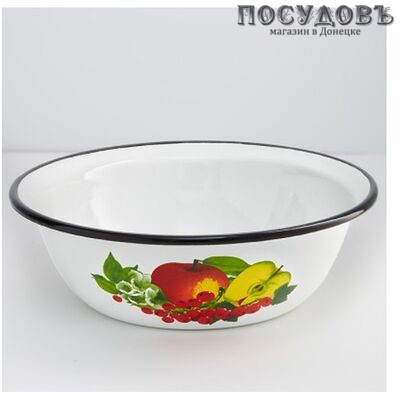 КМК 40304-072/5 миска, сталь эмалированная, 1,0 л, Ø200 мм, белый