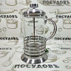 Maestro MR-1664-600 френч-пресс, стекло термостойкое, 600 мл