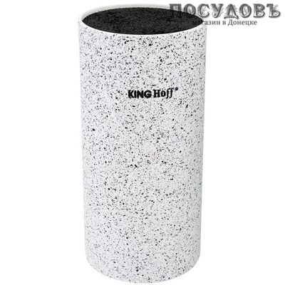 KING Hoff KH-1092 колода для ножей 110×220 мм, пластик, белый цвет 1 шт.