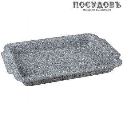 Klausberg KB-7421 прямоугольная форма для запекания, сталь угреродистая, мраморное покрытие, 460×295×48 мм