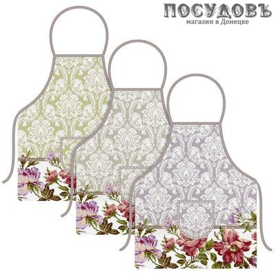 Мультидом Цветочная гармония 71-159ТП фартук кухонный, 520×720 мм, хлопок