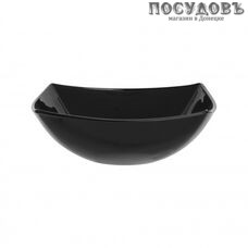 Luminarc Quadrato Noir H5036 салатник, стекло упрочненное, цвет черный, Ø165 мм, Франция 1 шт.