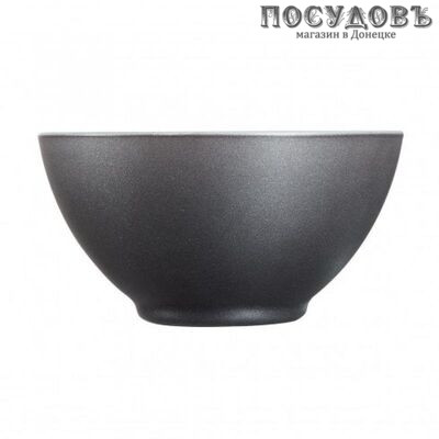 Luminarc Loft Stony L0989 салатник, стекло упрочненное, цвет черный, Ø130 мм, 500 мл, Франция 1 шт.