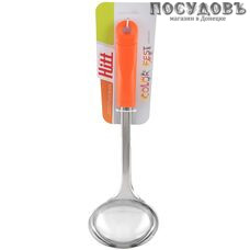HITT Colorfest HCF-021L, половник, 300×85×65 мм, сталь нержавеющая, цвет оранжевый