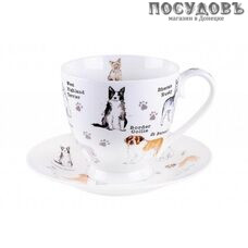 Quinsberry Dogs NB202CS набор чайный, 440 мл, фарфор, в подарочной упаковке 2 пр.