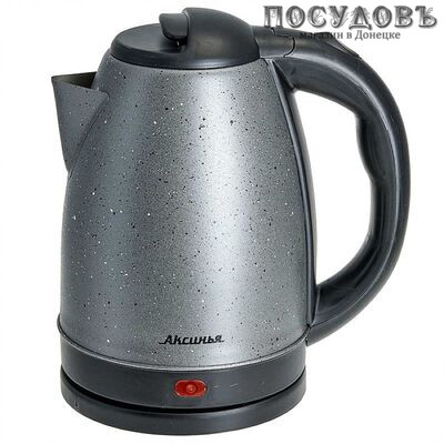 Аксинья КС-1008 электрочайник, 1500 Вт, 1800 мл, сталь нержавеющая, серый